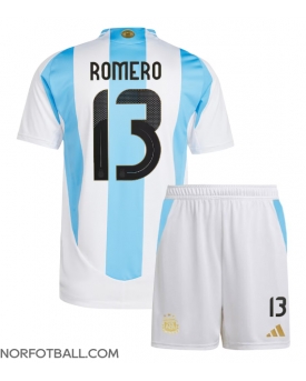 Billige Fotballdrakt Argentina Cristian Romero #13 Replika Hjemmedraktsett Barn Copa America 2024 Kortermet (med bukser)